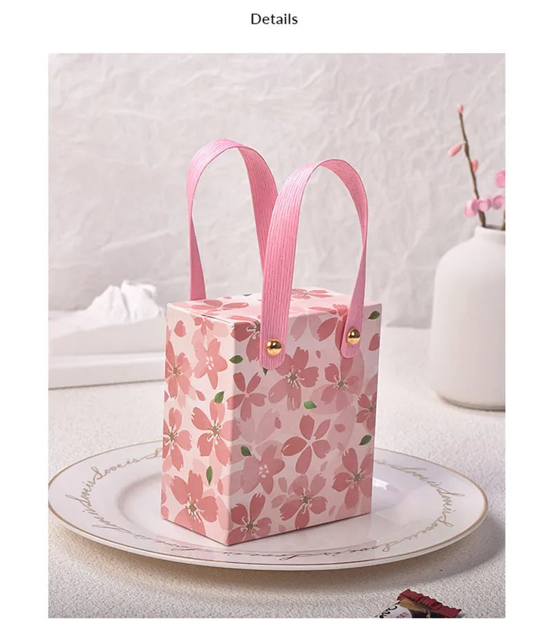 ELMAS Pink Cherry Blossom Candy Gift Boxes 10-100Pcs - Al Masam Stationery LLC