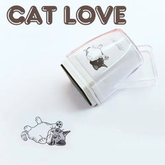 Animal Pattern Cat Decoration Stamp DIY Craft Junk Journal Pet Cat Stamp Kawaii Stationery Cat Figure Seal