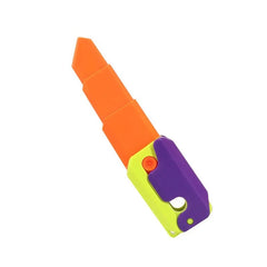 ELMAS 3D Carrot Fidget Knife - Fun Stress Relief Toy