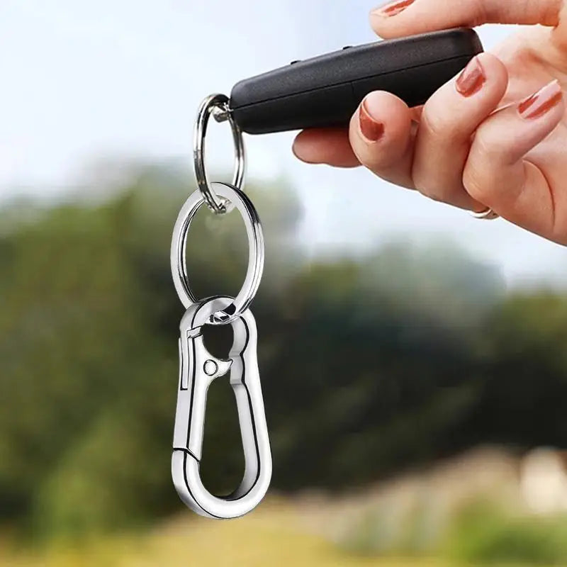 ELMAS Stylish Stainless Steel Gourd Keychain Clip - Al Masam Stationery LLC