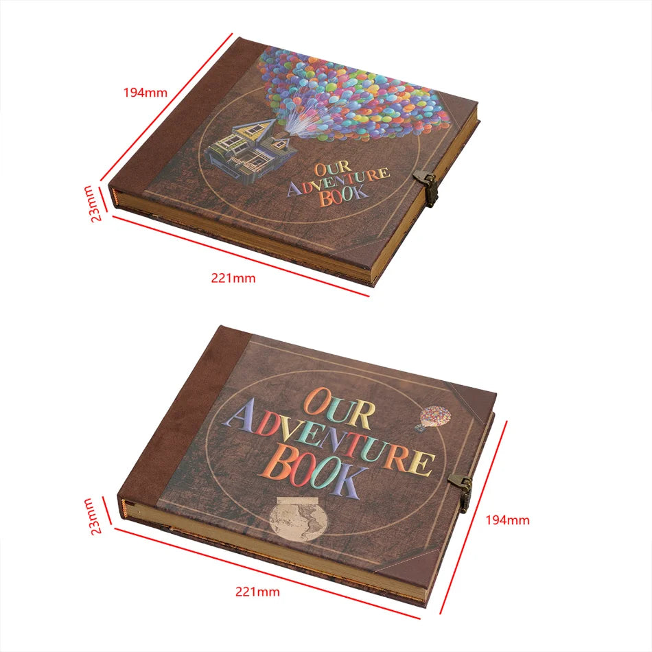 ELMAS 146 Page DIY Adventure Scrapbook Photo Album - Al Masam Stationery LLC