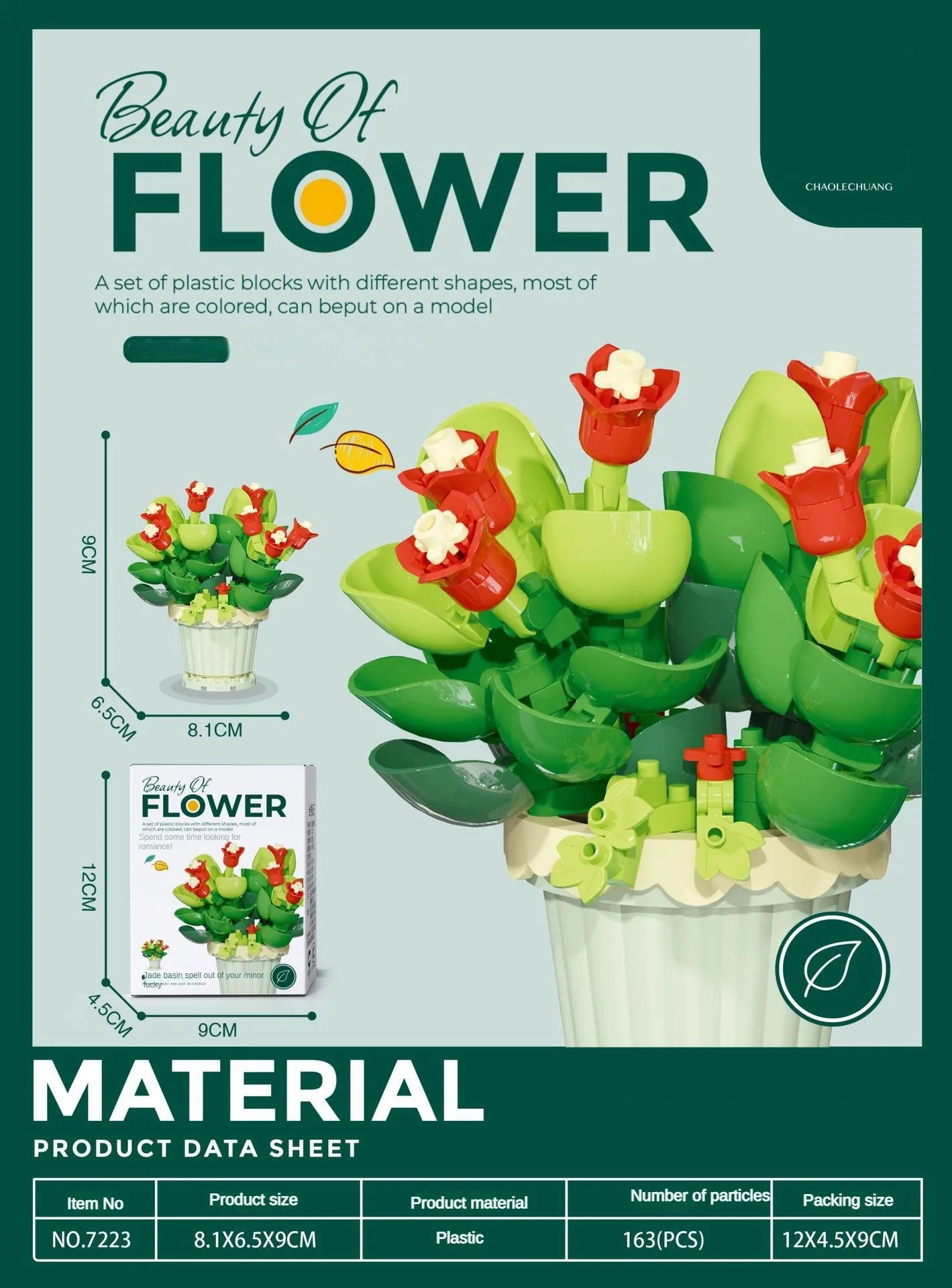 ELMAS DIY Flower Building Blocks - Creative Potted Decor - Al Masam Stationery LLC