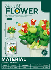 ELMAS DIY Flower Building Blocks - Creative Potted Decor