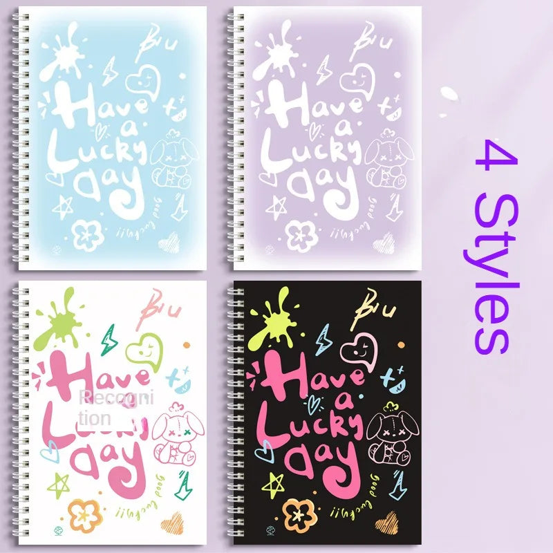 ELMAS A5 Coil Notebook Graffiti Cute Big Student Planner - Al Masam Stationery LLC