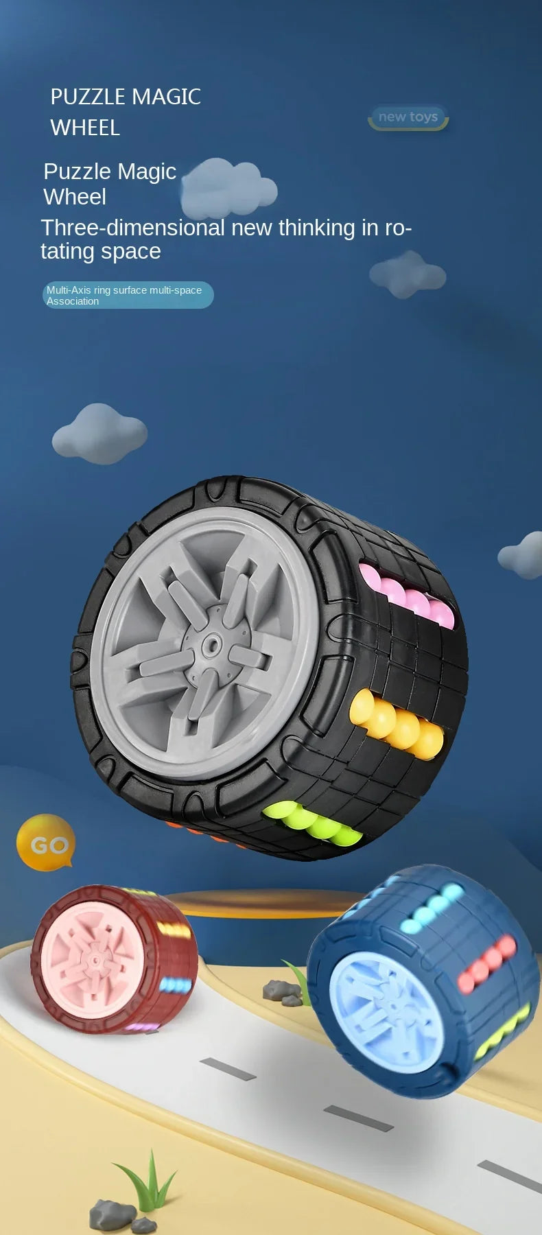 ELMAS: 3D Cylinder Cube Toy for Stress Relief Fun - Al Masam Stationery LLC