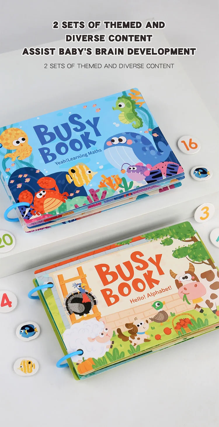 ELMAS - Montessori Baby Busy Book My First Quiet Book - Al Masam Stationery LLC