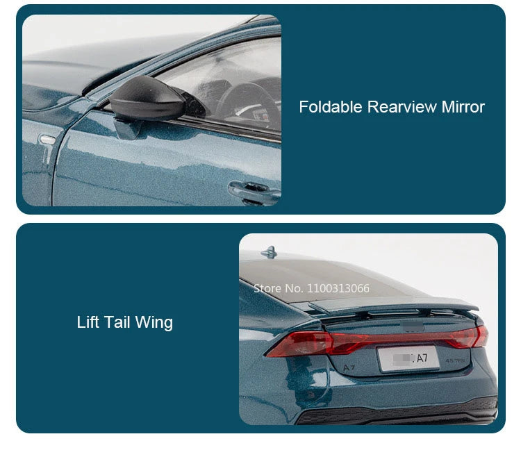 ELMAS 1/24 A7 Alloy Model Car Toys with Light Sound - Al Masam Stationery LLC