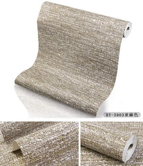 ELMAS Japanese Linen Solid Gray Wallpaper for Living Room - Al Masam Stationery LLC