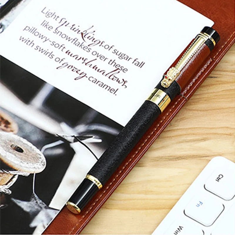 ELMAS Elegant PU Leather A4 Padfolio with Clips - Al Masam Stationery LLC