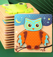 ELMAS Colorful 3D Animal Puzzle for Early Learning