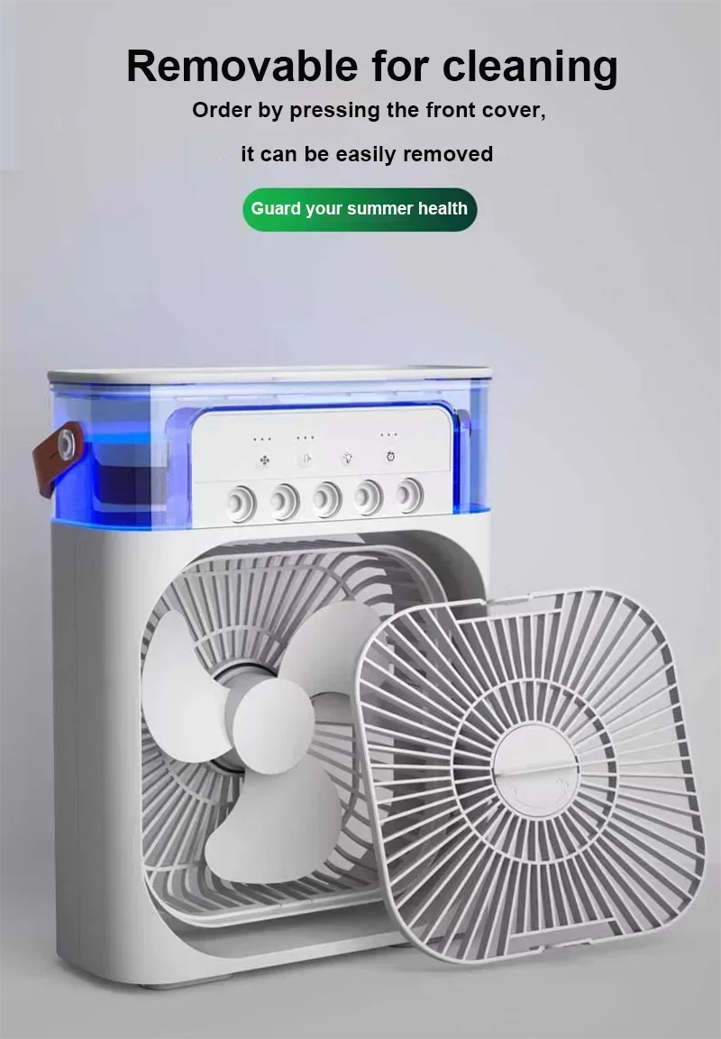 ELMAS New 3 In 1 Portable Humidifier Fan For Home - Al Masam Stationery LLC