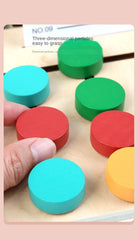 ELMAS Montessori Color and Shape Puzzle Matching Game