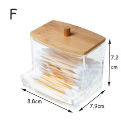 ELMAS Acrylic Storage Box Bathroom Jar Makeup Organizer - Al Masam Stationery LLC