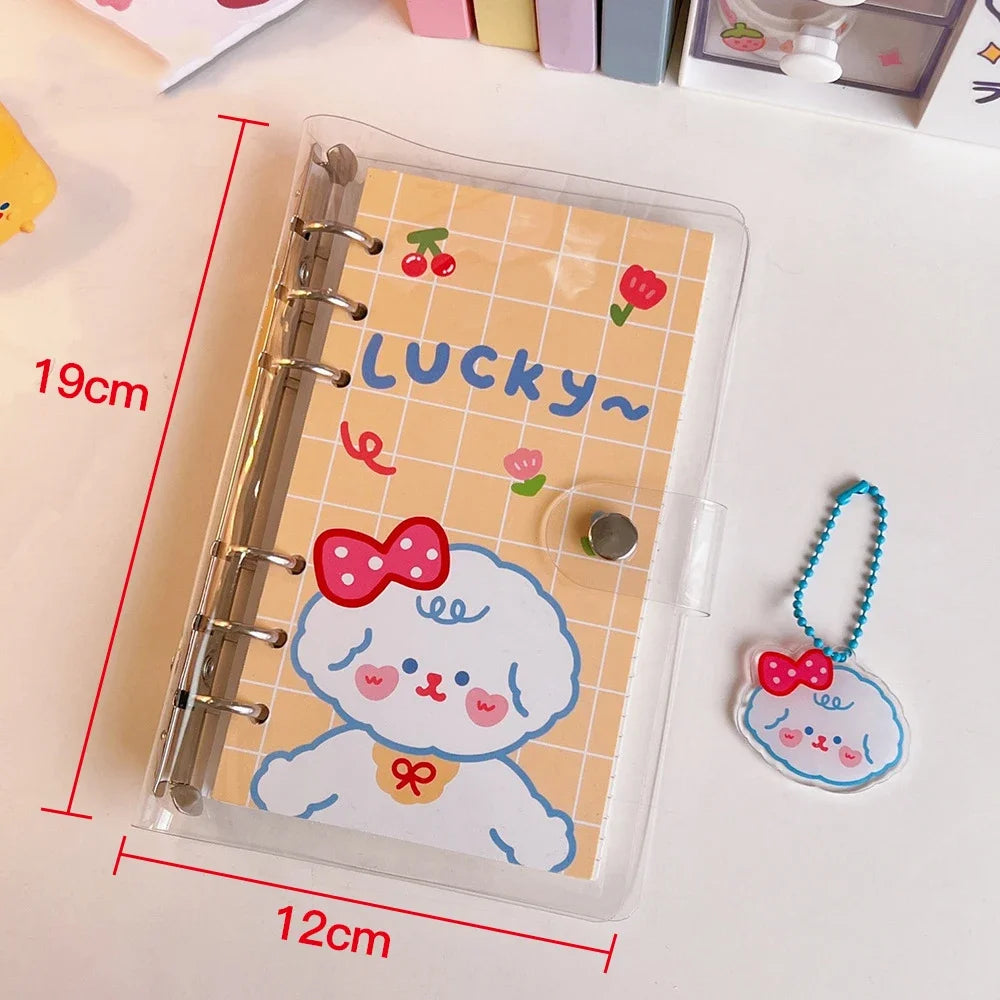 ELMAS Kawaii PVC Loose-leaf Notebook Cover DIY Journal - Al Masam Stationery LLC