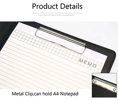 ELMAS Premium A4 PU Leather Clipboard Organizer - Al Masam Stationery LLC