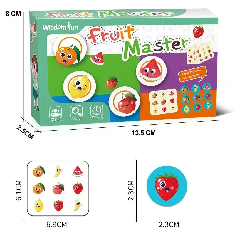 ELMAS Kids Educational Fruit Master Color Matching Game - Al Masam Stationery LLC