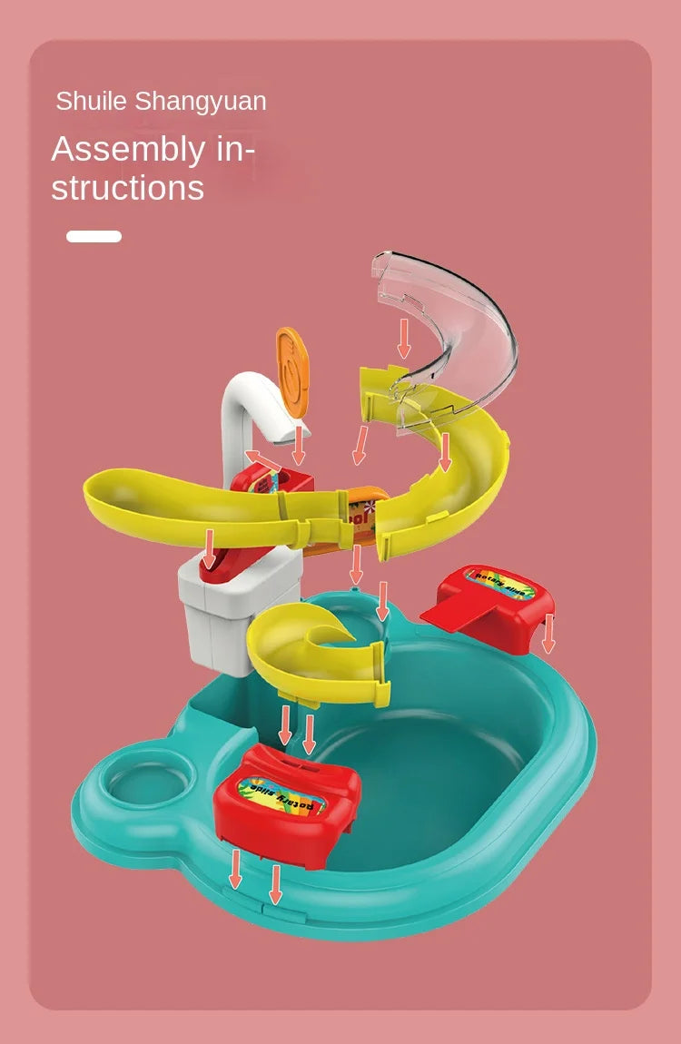 ELMAS Children Puzzle Pretend Play Kitchen Basin Toys - Al Masam Stationery LLC