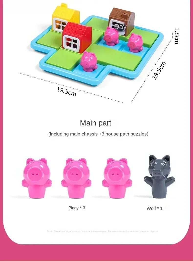 ELMAS Three Little Pigs Smart Hide Seek Game for Kids - Al Masam Stationery LLC