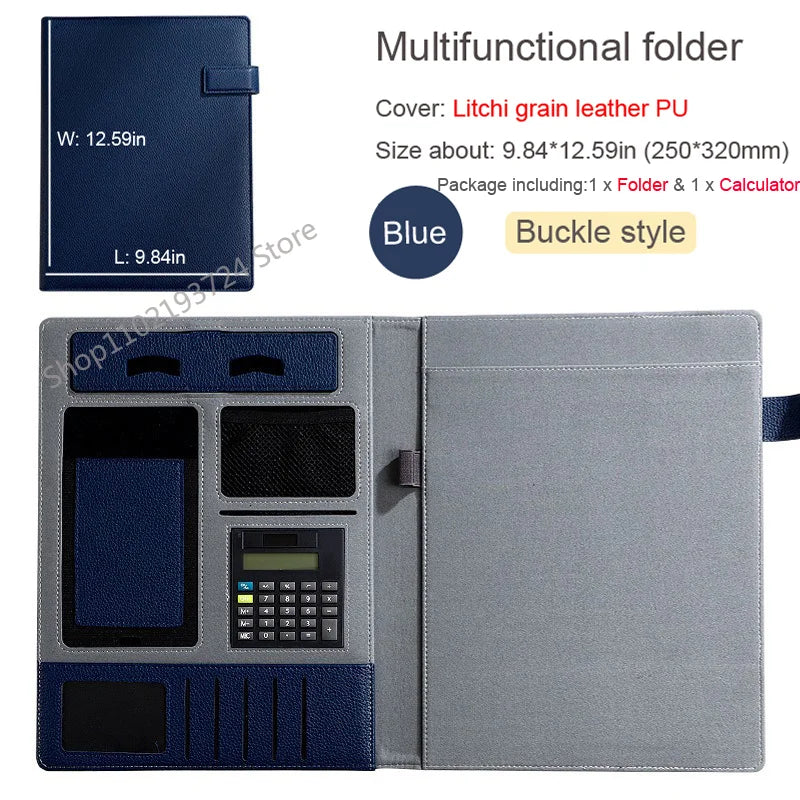 ELMAS Executive Leather Padfolio & Organizer Portfolio - Al Masam Stationery LLC