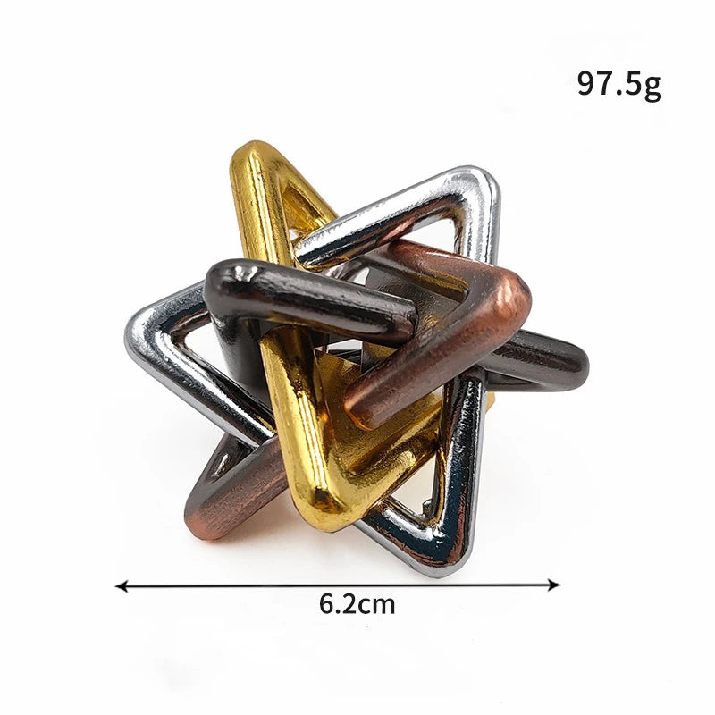 ELMAS Lock Puzzles Classic IQ Metal Brain Teaser Game - Al Masam Stationery LLC