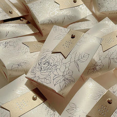 ELMAS Upscale Gilded Wedding Favor Candy Box For Guests - Al Masam Stationery LLC