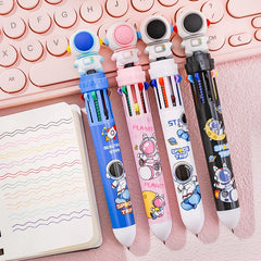 ELMAS Colorful Cartoon Astronaut Ballpoint Pens Set