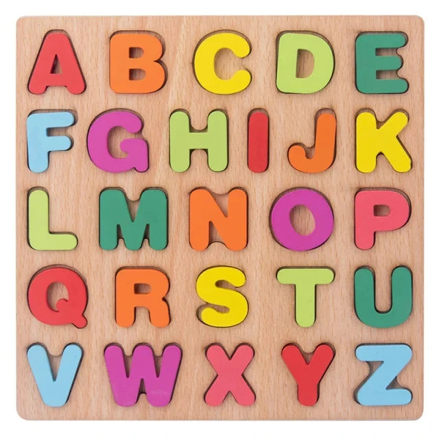 ELMAS Wooden Puzzle Montessori Toys for 1-3 Years Kids - Al Masam Stationery LLC