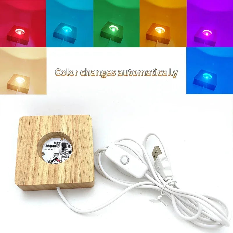 ELMAS Square Light Resin Mold with LED Base for Art Creation - Al Masam Stationery LLC