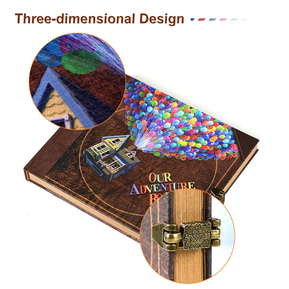 ELMAS 146 Page DIY Adventure Scrapbook Photo Album - Al Masam Stationery LLC