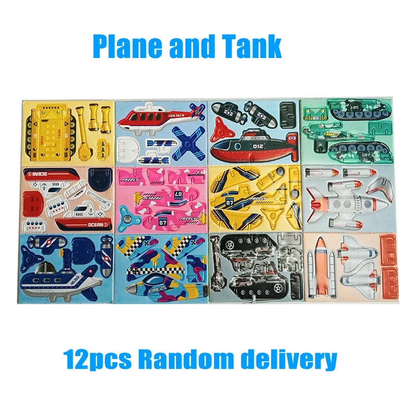 ELMAS: 12-24Pcs 3D Animals Foam Puzzle For Kids - Al Masam Stationery LLC