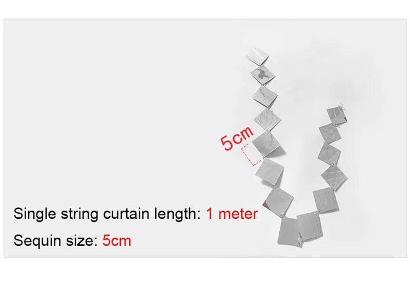 ELMAS Gold Sequins Party Glitter Curtain Backdrop 50/100 Pcs - Al Masam Stationery LLC