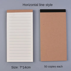 ELMAS Creative Kraft Paper 3PCs Tearable Notepad - Al Masam Stationery LLC