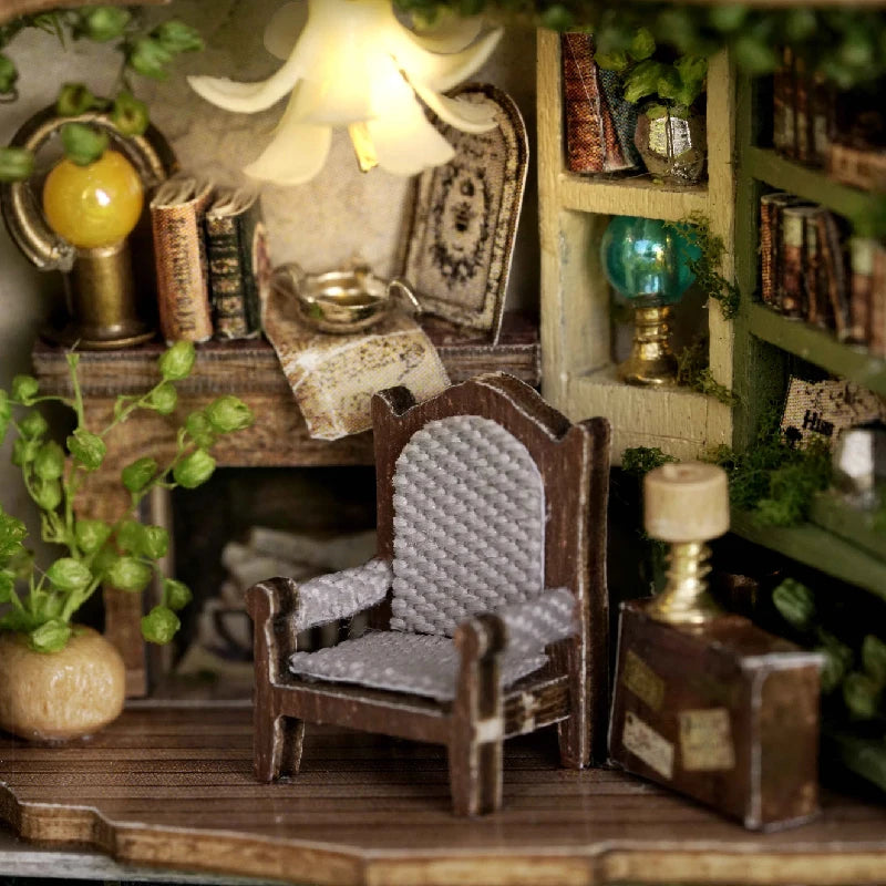 ELMAS Enchanting DIY Mini Dollhouse with LED Lights - Al Masam Stationery LLC