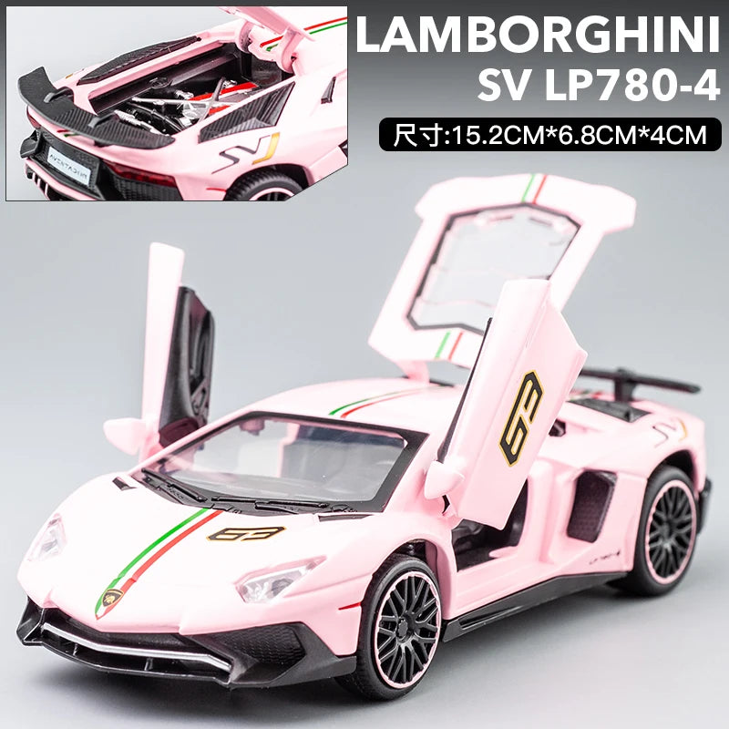 ELMAS 1:32 Lamborghini Aventador SVJ Diecast Model Car - Al Masam Stationery LLC
