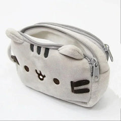 ELMAS Kawaii Cat Two-Layer Pencil Case Pouch - Al Masam Stationery LLC