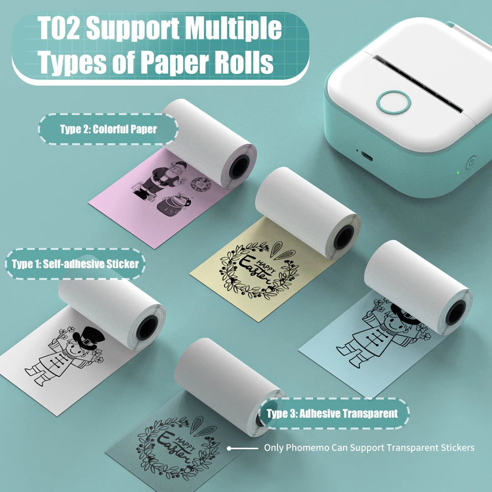 ELMAS Mini Pocket Thermal Printer for DIY Stickers & Journals - Al Masam Stationery LLC