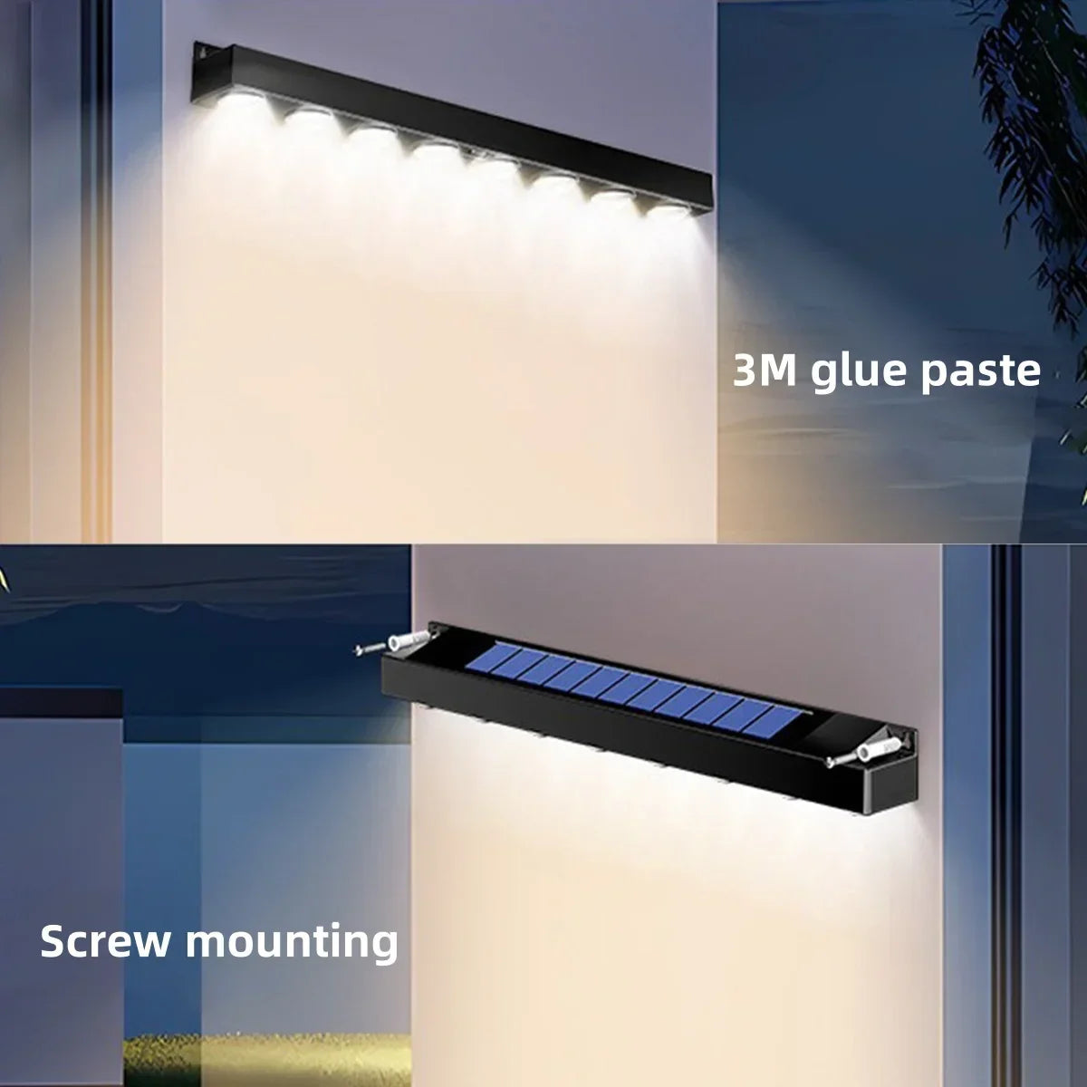 ELMAS Solar LED Wall Light for Outdoor Ambiance - Al Masam Stationery LLC