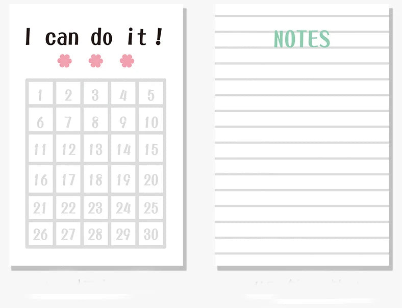 ELMAS 50Sheets Planner Memo Pad for Study & Work - Al Masam Stationery LLC