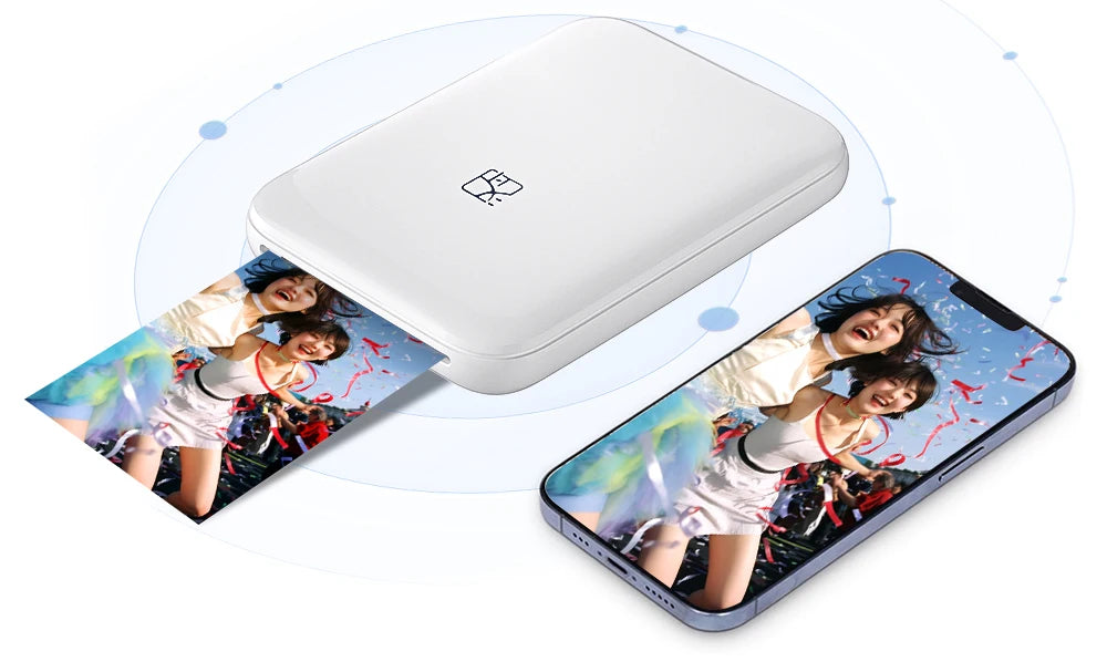 ELMAS Portable Bluetooth Mini Photo Printer for 2x3 Sticky Prints - Al Masam Stationery LLC