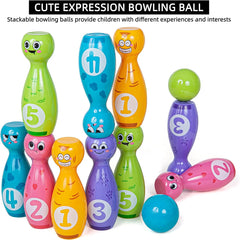 ELMAS Baby Cartoon Bowling Set for Kids Number Learning