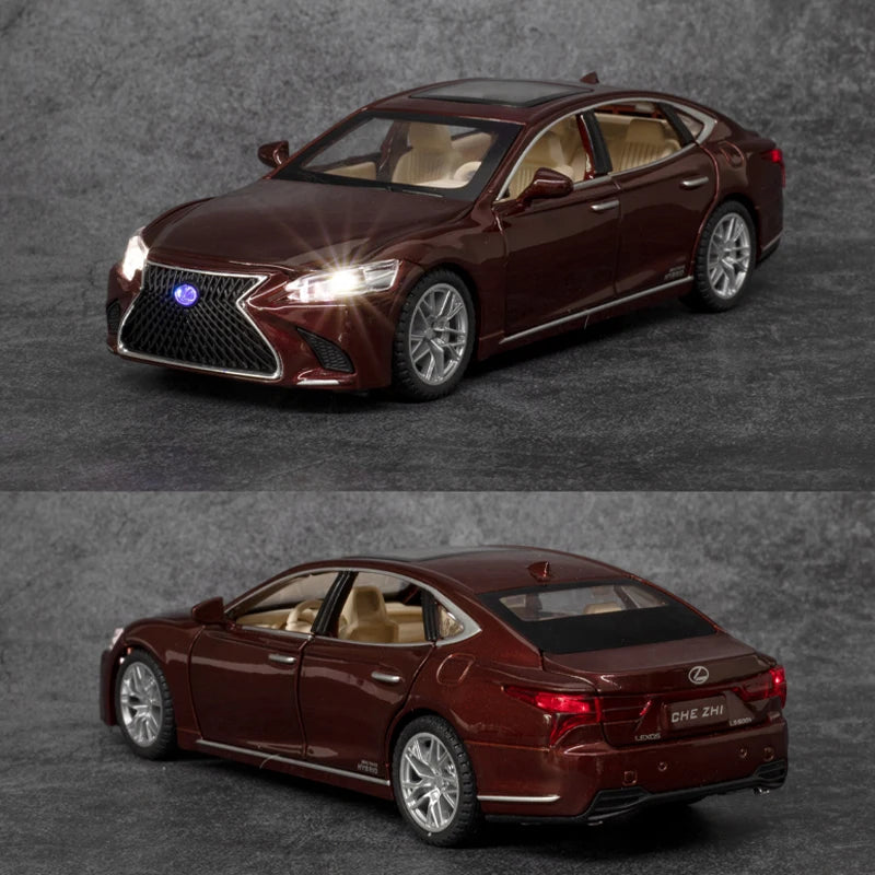 ELMAS 1:32 LEXUS LS500H Diecast Car Model with Sound & Light - Al Masam Stationery LLC