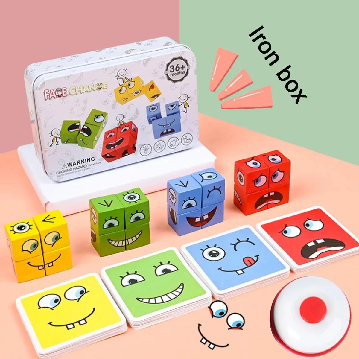 ELMAS Creative Cube Change Blocks Montessori Puzzle Game - Al Masam Stationery LLC