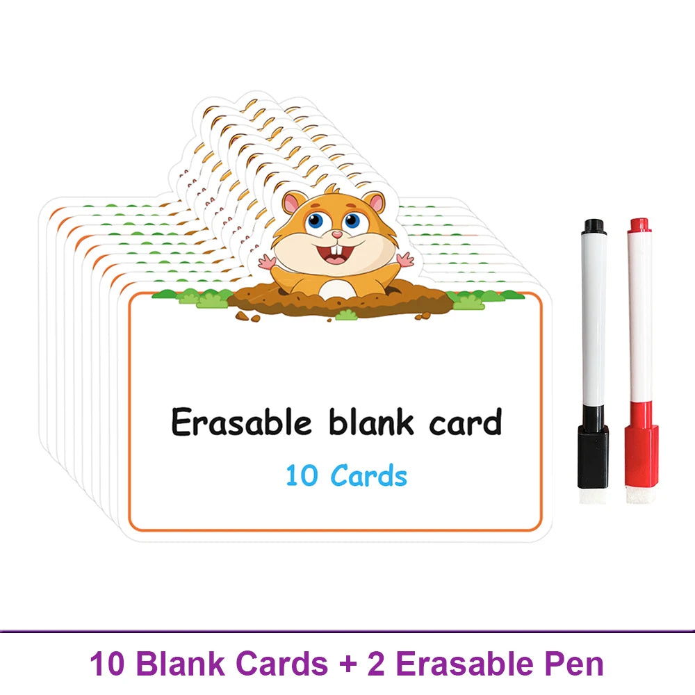 ELMAS Dry Erasable Fly Cards for Montessori Learning - Al Masam Stationery LLC
