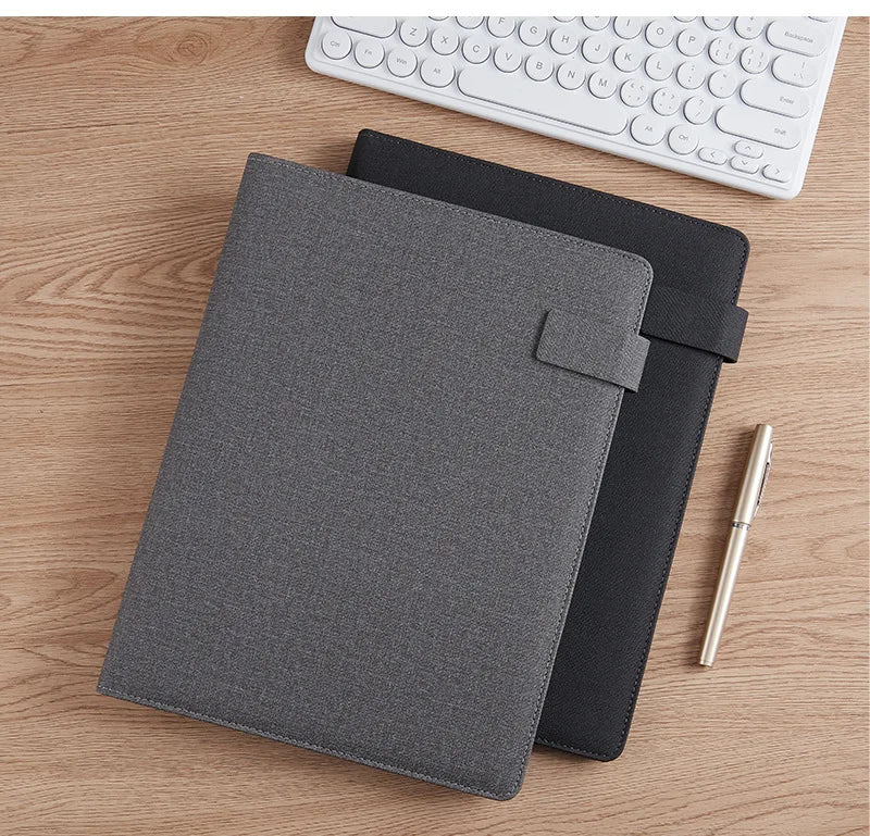 ELMAS Executive A4 Leather Portfolio Organizer for Men - Al Masam Stationery LLC