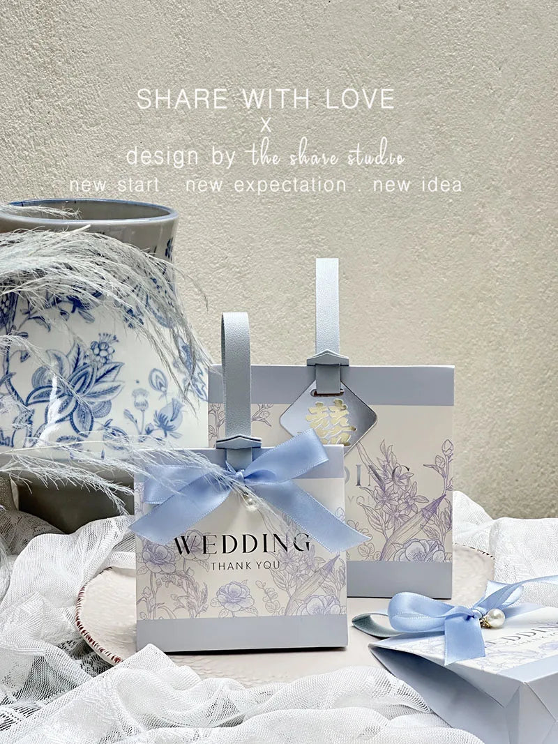 ELMAS 10/30/50Pcs Flower Wedding Portable Gift Boxes - Al Masam Stationery LLC