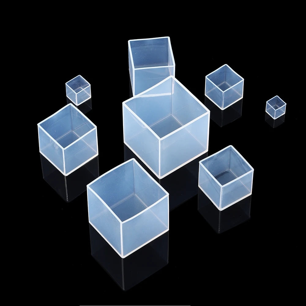 ELMAS Large Clear Silicone Cube Molds for DIY Resin Casting - Al Masam Stationery LLC