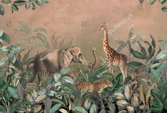 ELMAS American Rural Animal Landscape 3D Wallpaper Mural - Al Masam Stationery LLC