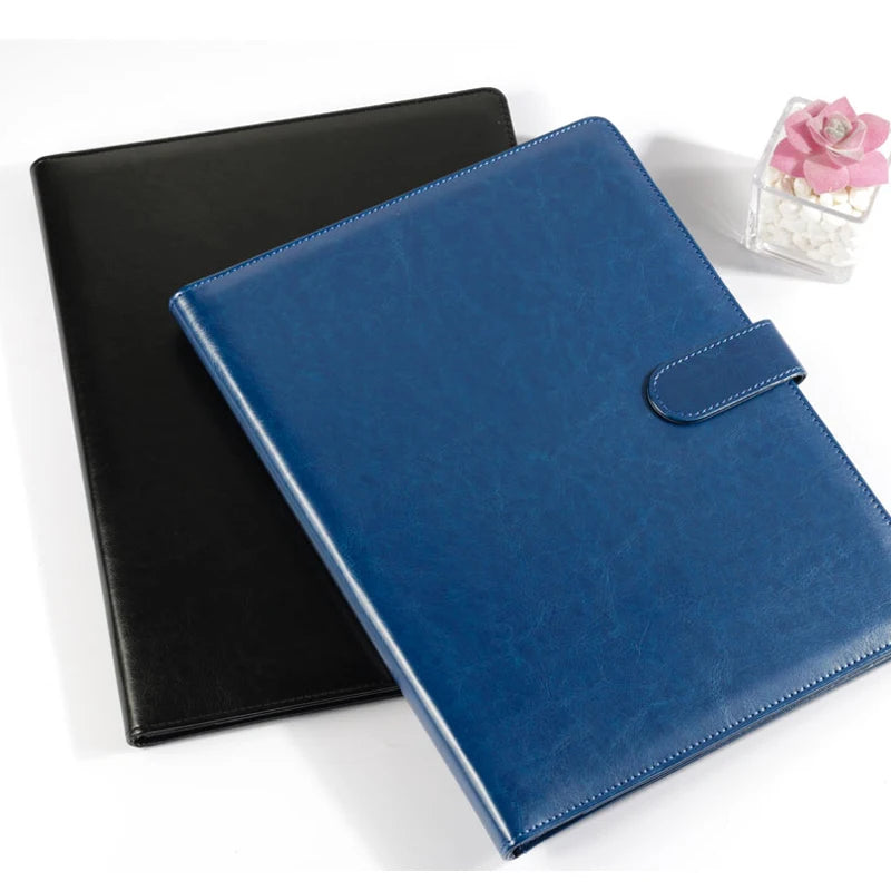 ELMAS Executive A4 Leather Portfolio Clipboard Holder - Al Masam Stationery LLC