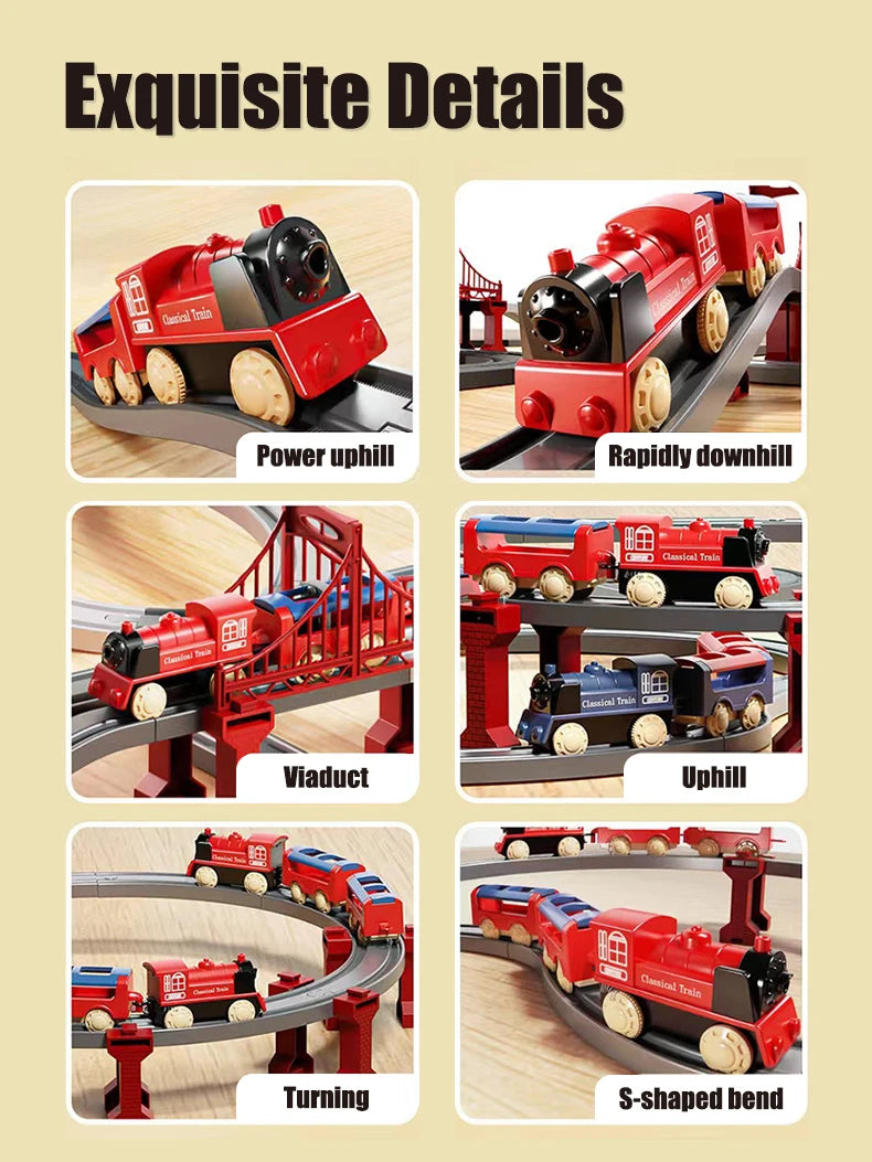 ELMAS Electric Assembling Rail Train Educational Model Set - Al Masam Stationery LLC