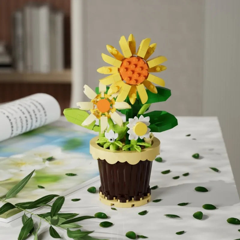ELMAS DIY Flower Building Blocks - Creative Potted Decor - Al Masam Stationery LLC
